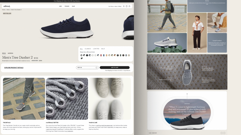 Ejemplo de ficha de producto completa en ecommerce